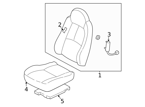 Front Seat Components for 2001 Mazda Tribute #0