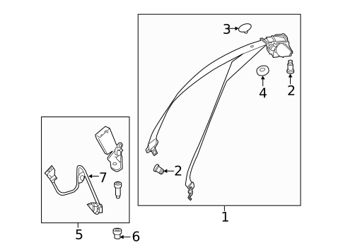 Seat Belt for 2014 Mercedes-Benz E350 #1