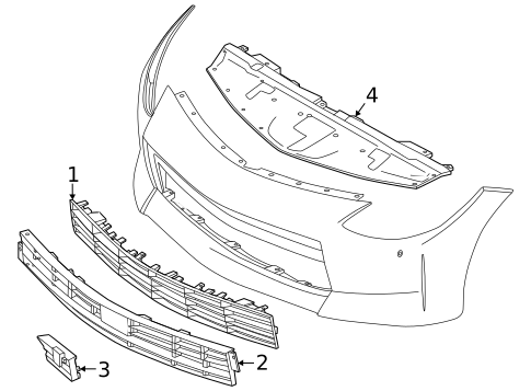 Grille for 2023 Nissan Z #0