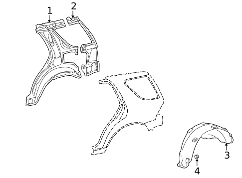 Inner Structure for 1999 Mercedes-Benz ML320 #0