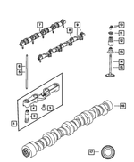 6509208AA - 5.7L Gas; Engine: Hex Flange Head Bolt, Mounting for Mopar Image