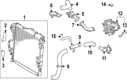 Radiator & Components for 2025 Lexus LX700h #0