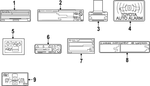 Labels for 2024 Toyota Tundra #0