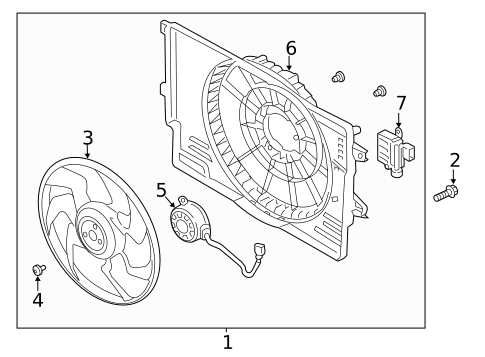Cooling Fan for 2022 Kia Forte #0