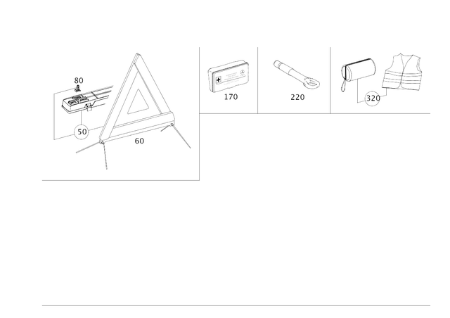 5833500 - Tools and Accessories: Safety Vest for Mercedes-Benz Image