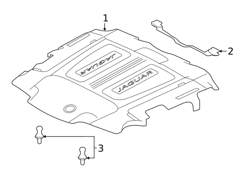 ENGINE APPEARANCE COVER for 2017 Jaguar XE #1