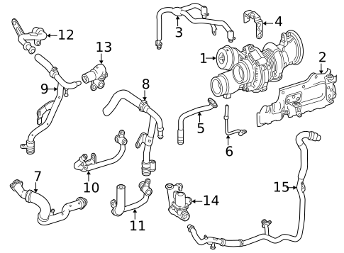 Turbocharger & Components for 2021 Mercedes-Benz AMG GT 63 S #0
