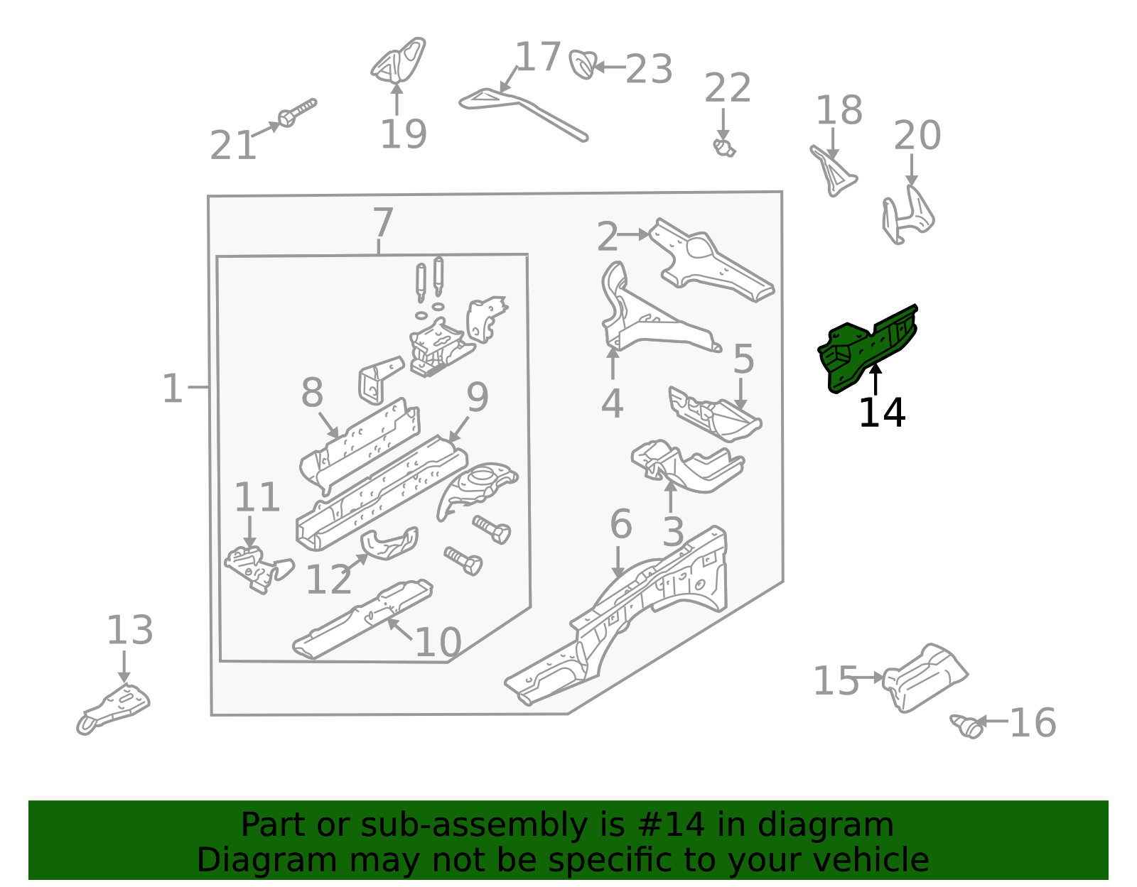 NA01-53-591 - Fender Apron Reinforcement - 1990-2005 Mazda Miata
