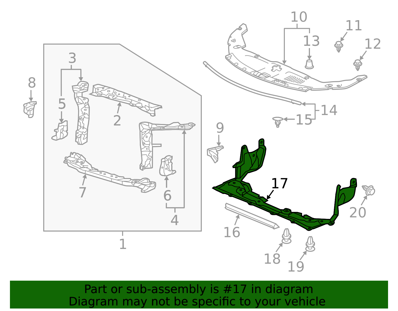 74111-TV9-A10 - 2016-2020 Acura ILX - Shield, Front Splash | All ...