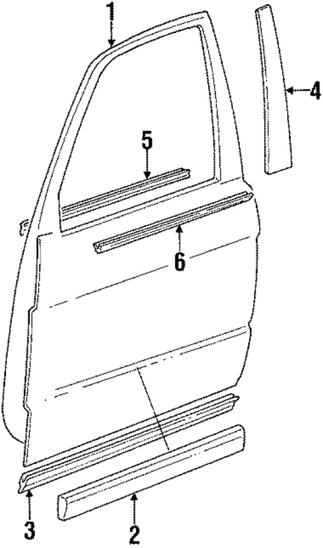 41518138006 - Body: Door Shell for BMW Image