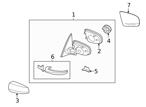 Outside Mirrors for 2011 BMW X6 #1