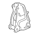 50827S7C980 - Engine: Rear Mount Bracket for Acura: RSX Image