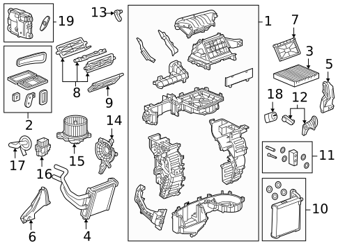 Evaporator & Heater Components for 2018 Chevrolet Spark #0