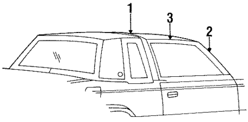 Roof & Components for 1986 Dodge Aries #1