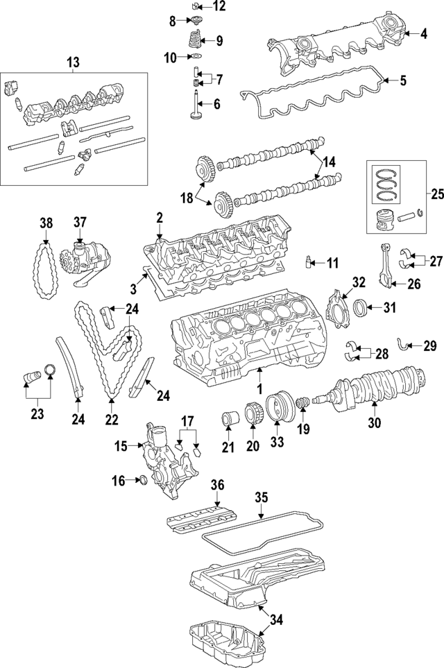 2790109400 - Engine: Engine Cylinder Head for Mercedes-Benz Image