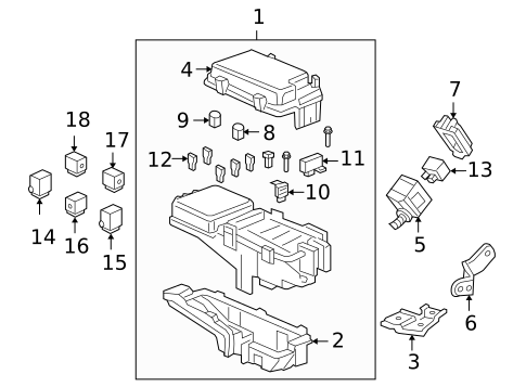 Relays for 2005 Acura RL #0