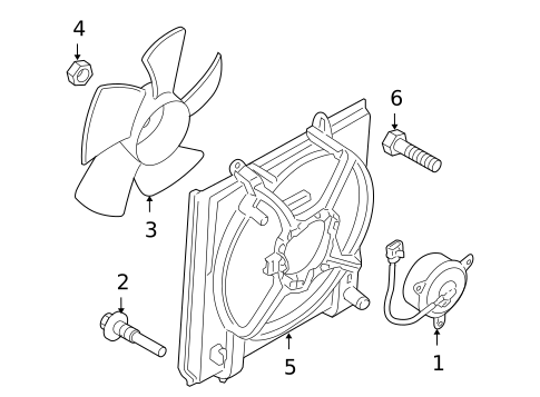 Cooling Fan for 2010 Mitsubishi Eclipse #0
