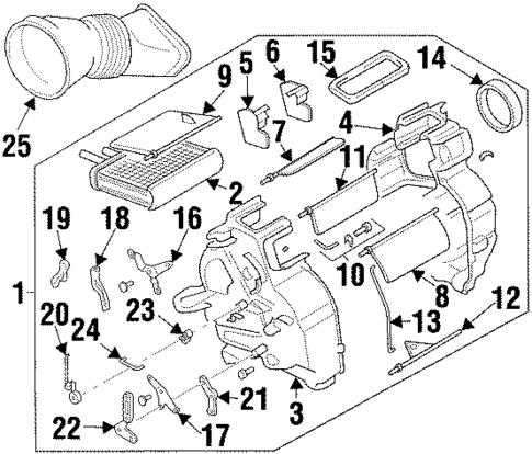 HVAC Case for 2001 Chevrolet Metro #0