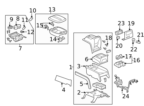 Center Console for 2012 Cadillac Escalade #0