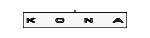 86310BE000 - Body: Nameplate for Hyundai: Kona, Kona Electric Image