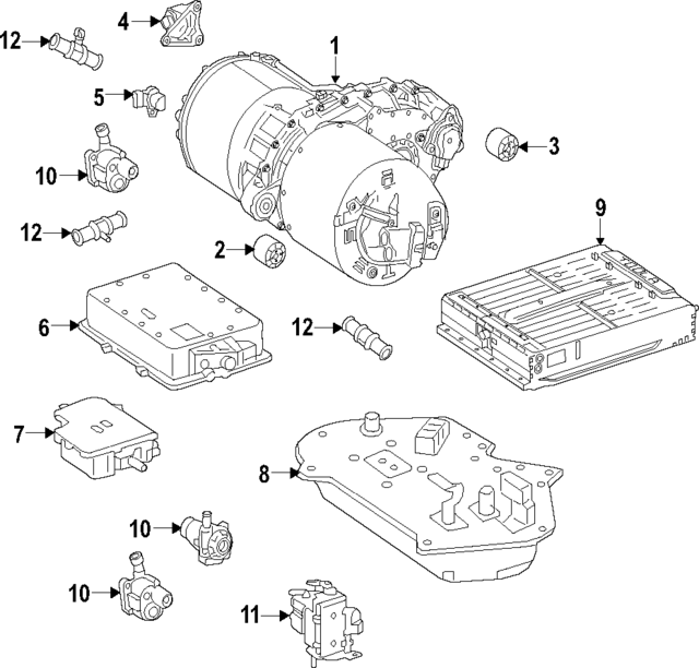 242340420180 - Electric Propulsion System: Motor for Mercedes-Benz Image