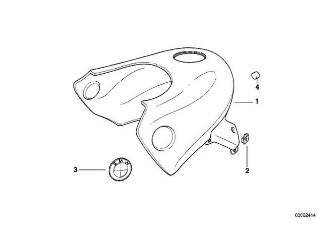 16112345079 - Fuel Supply: Body Nut - M5 for BMW-Motorrad Image