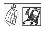 88400L1040VSN - Body: Seat Back Assembly for Hyundai: Sonata Image