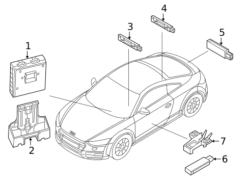 Keyless Entry Components for 2021 Audi TTS Quattro #0
