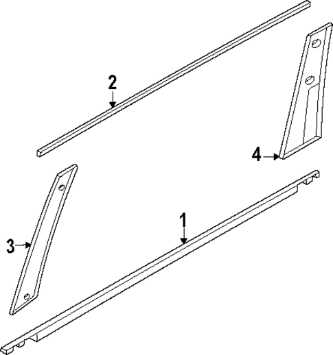Exterior Trim - Rear Door for 2025 Nissan Armada #0