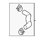 25415B1100 - Belts &amp; Cooling: Radiator Coolant Hose for Hyundai Image