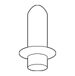 W502660S424 - Body: Retainer Screw for Ford: C-Max, Edge, Explorer, F-250 Super Duty, F-350 Super Duty, F-450 Super Duty, Fiesta, Focus, Fusion, Mustang, Police Interceptor Utility, Police Responder Hybrid, Ranger, SSV Plug-In Hybrid, Transit Connect, Transit-150, Transit-250, Transit-350, Transit-350 HD | Lincoln: Aviator, MKX, MKZ, Nautilus Image