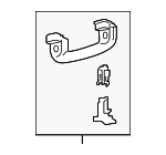 LC5Z5831406AG - Body: Grip Handle for Ford: Explorer, Police Interceptor Utility | Lincoln: Aviator Image