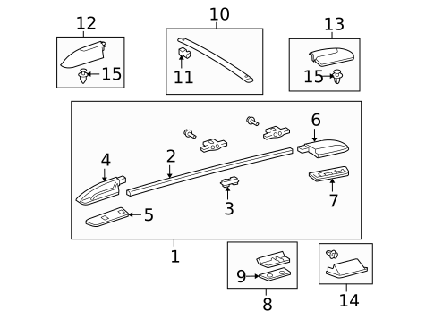 Luggage Carrier for 2017 Toyota Sequoia #0