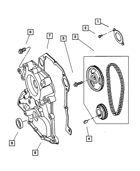 Timing Belt and Cover for 2001 Dodge Viper #0