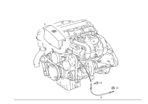 Ignition System Covering for 2003 Mercedes-Benz CLK430 #0