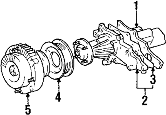 1612446041 - : Engine Water Pump Gasket for Lexus Image
