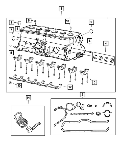 Cylinder Block for 2004 Jeep Grand Cherokee #0