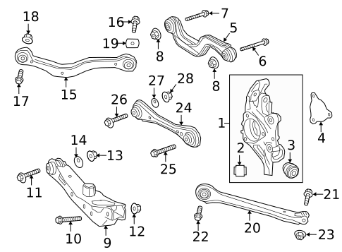 Rear Suspension for 2023 Chevrolet Blazer #1