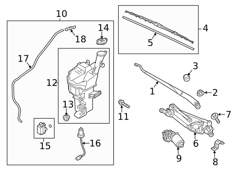 Wiper & Washer Components for 2017 Kia Forte #0