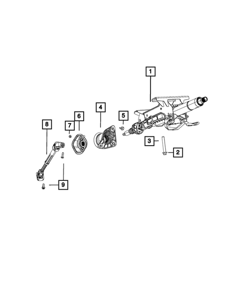 Steering Column and Intermediate Shaft for 2019 Dodge Durango #0