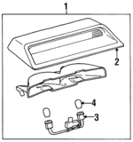 8157050050B0 - Electrical: High Mount Lamp for Lexus: LS400 Image