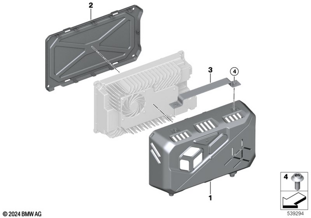 61425A87641 - General Electrical System: Housing, Front -  for BMW-Motorrad Image