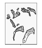 51510FL01B9P - Body: Inner Panel Assembly for Subaru: Impreza Image