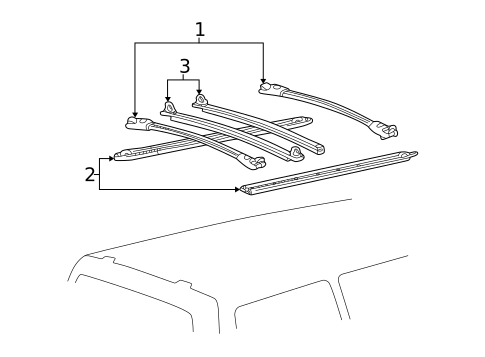 Luggage Carrier for 2004 Ford Excursion #0