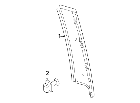Exterior Trim - Rear Door for 2023 Volkswagen GTI #0