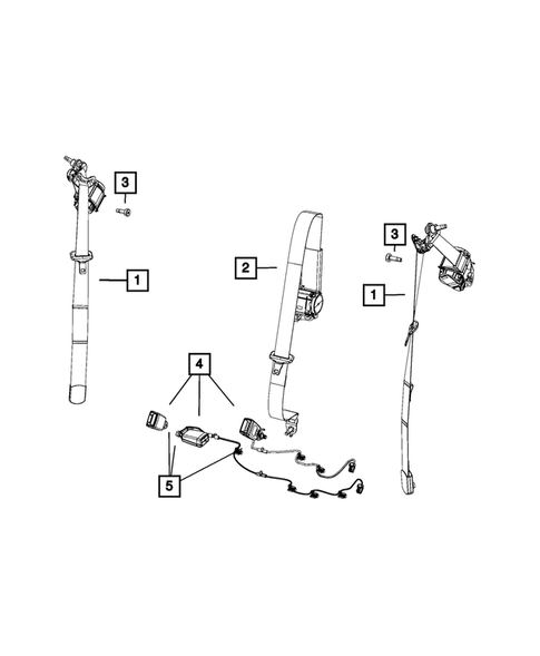 Seat Belts for 2017 Jeep Compass #0