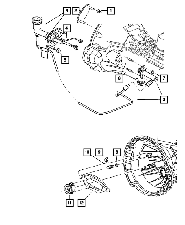 52110495AG - Clutch: Clutch Master Cylinder Hydraulic Assembly for Mopar Image image