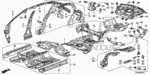 65626TA0A00ZZ - Body/Air Conditioning: PLATE, R. RR. FRAME (LOWER) for Honda Image