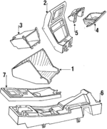 9613746 - Body: Front Console for Saab: 900 Image
