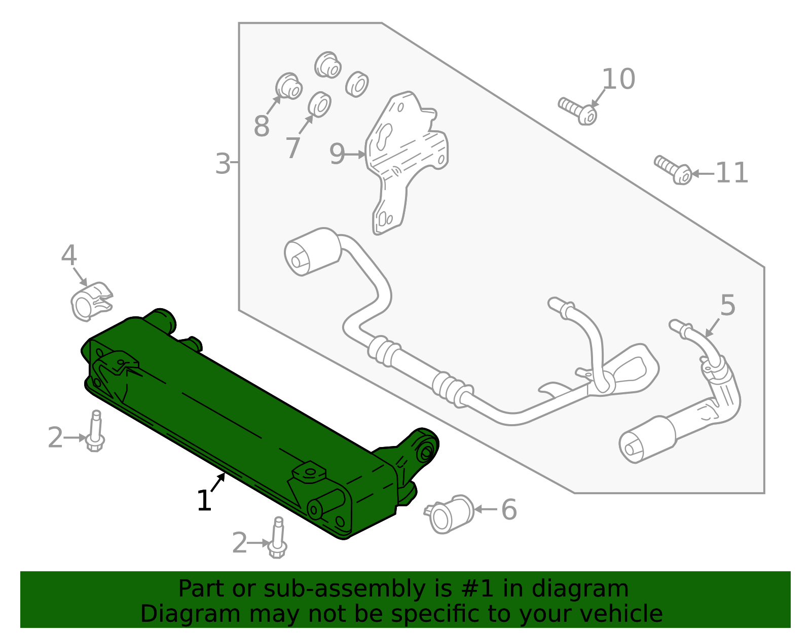 2022 Ford Automatic Transmission Oil Cooler - JL3Z7869A | Northside - View #4